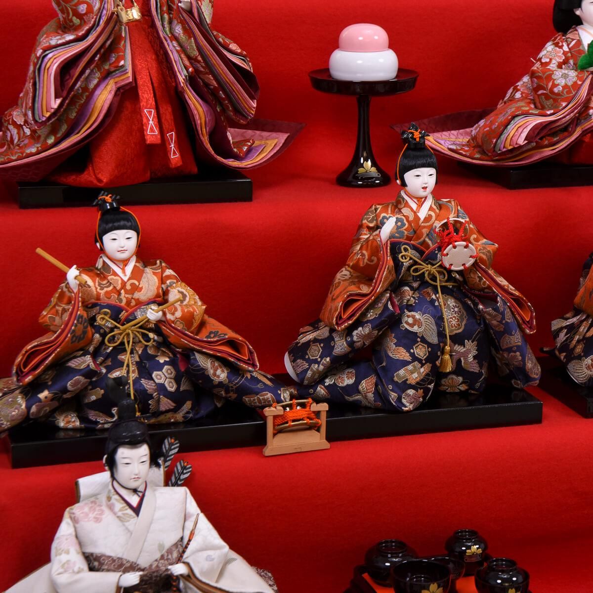 ひな人形 40号七段 十五人飾り 本格 伝統 フルセット
