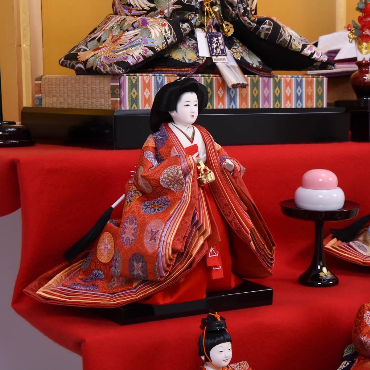 ひな人形 40号 七段飾り 八番 十五人飾り 望月龍翠