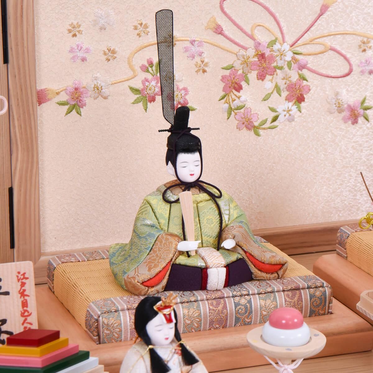 木目込人形 十五人飾り | 平安雛 - 雛人形・五月人形・羽子板・破魔弓