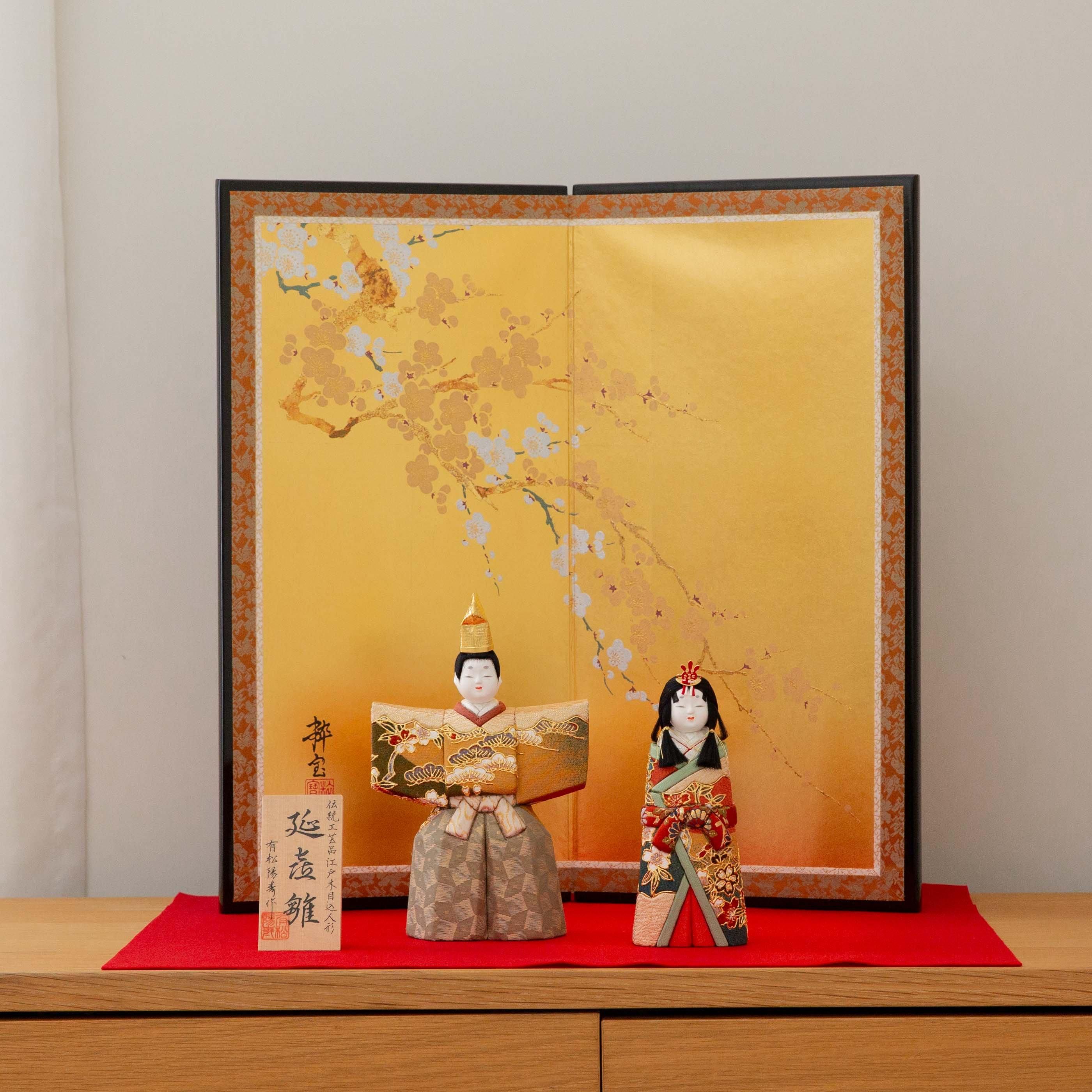有松人形工房 立ち雛 | 金彩蒔絵 | 有松陽寿 - 雛人形・五月人形
