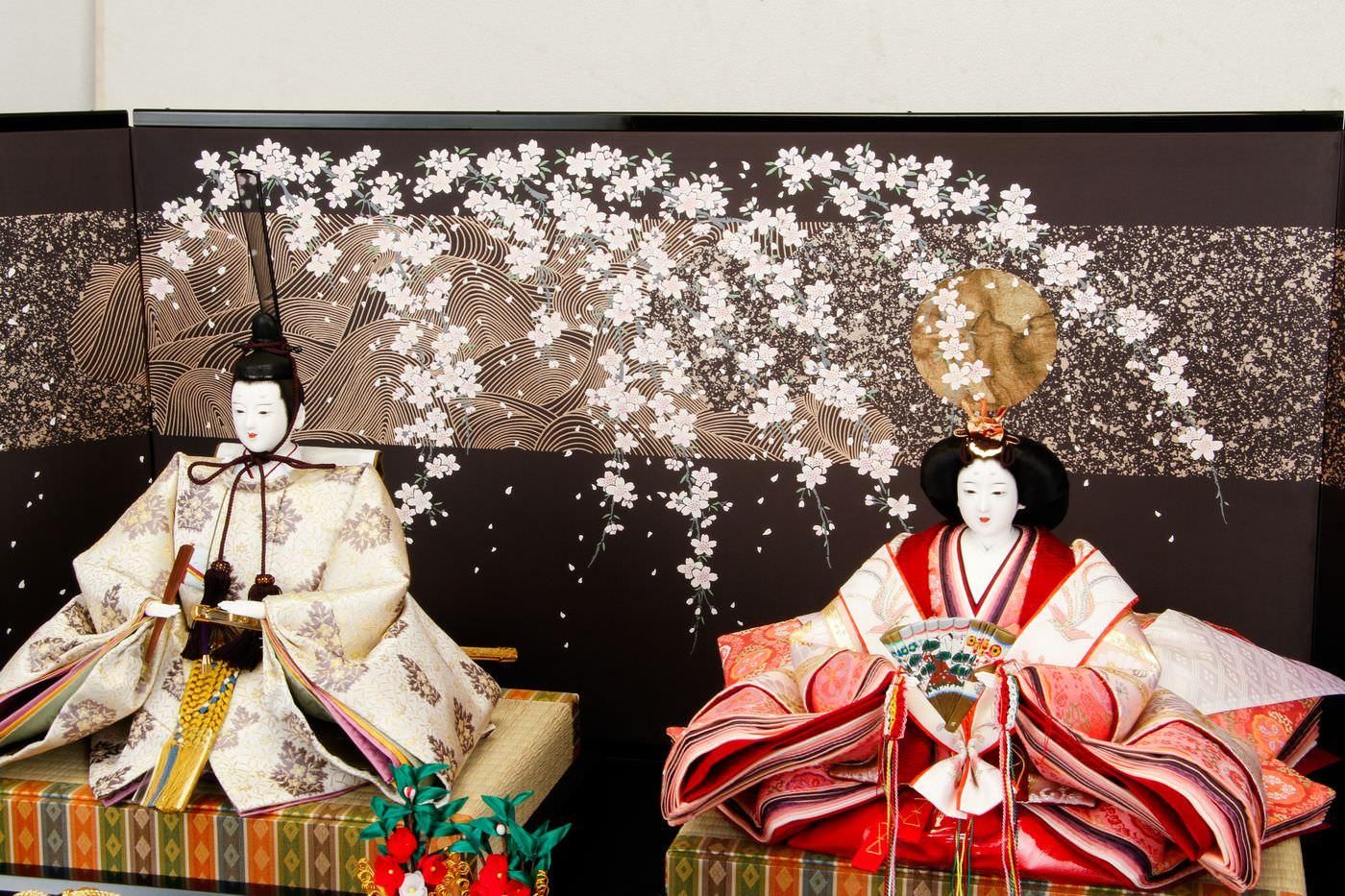 雛人形 京七/九番 | 親王飾り 月夜桜 - 雛人形・五月人形・羽子板