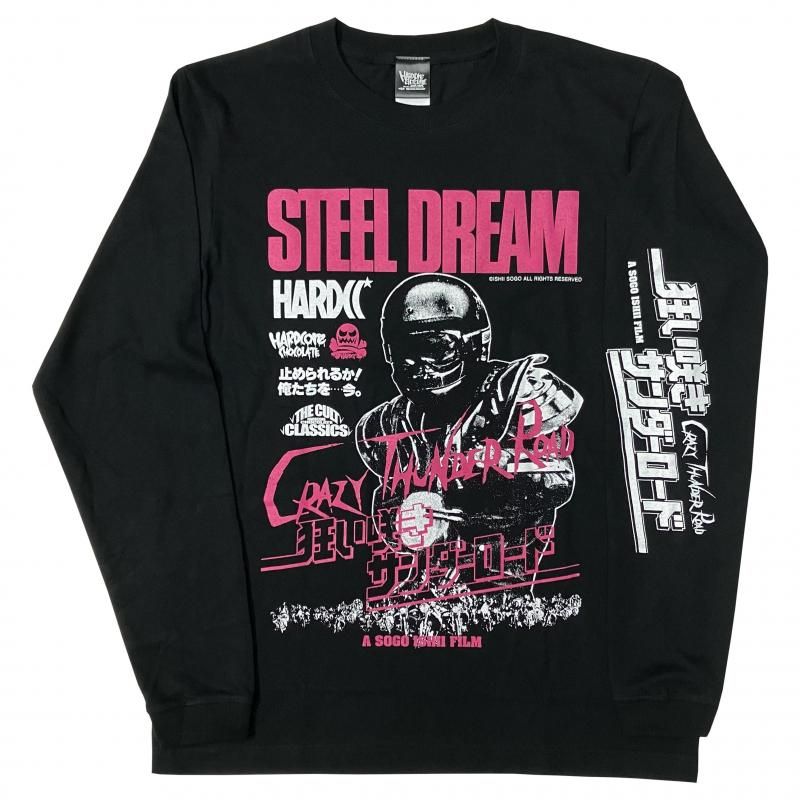 狂い咲きサンダーロード 電光石火ブラックロングスリーブTシャツ)-45