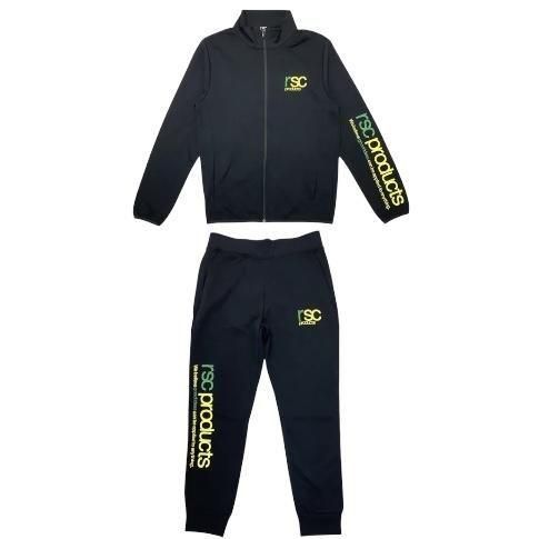 LINEロゴ ドライスウェット 上下セットアップ（グリーン×イエロー