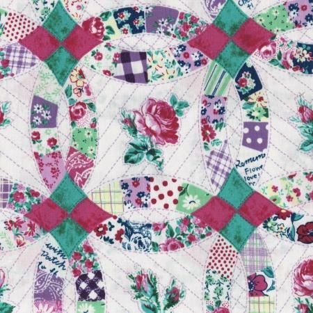 YUWA （有輪） ダブルウエディングリングプリント パープル（55×25