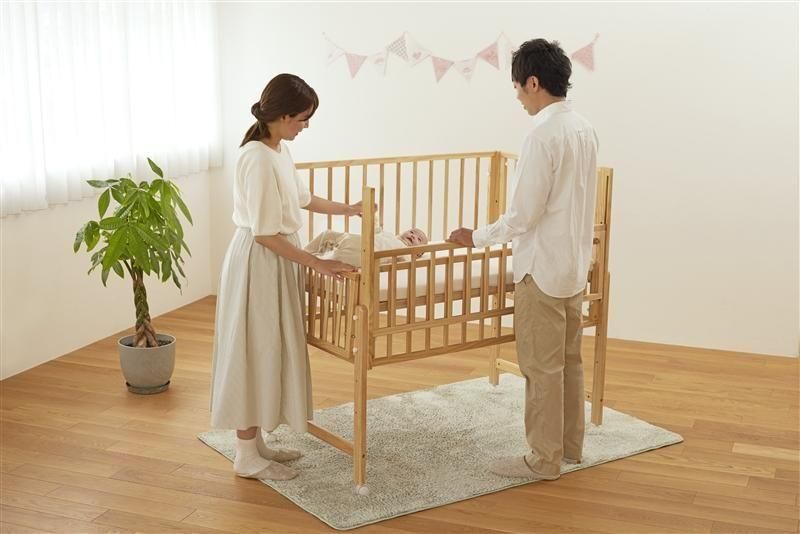 トール Wオープン ミニサイズ・コンパクトベビーベッド 大和屋