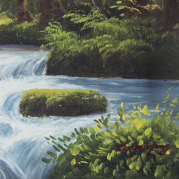 奥入瀬渓流 肉筆油彩画 - 三宝堂オンラインショップ