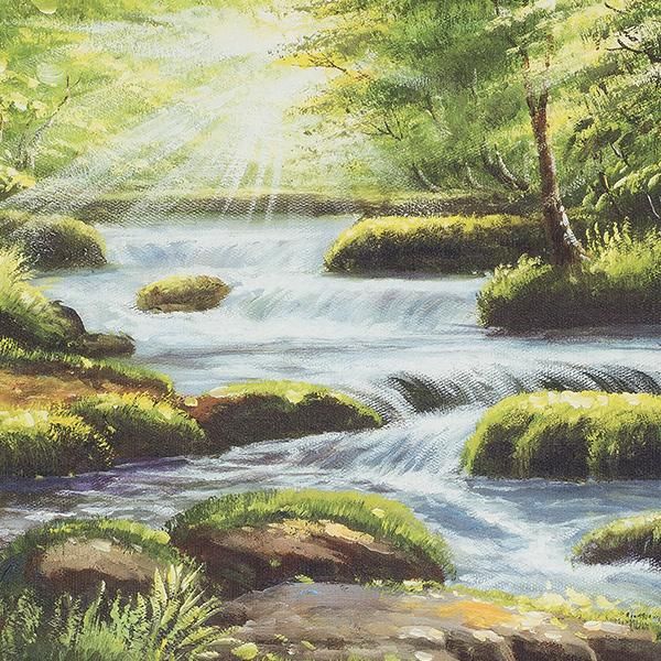 奥入瀬渓流 肉筆油彩画 - 三宝堂オンラインショップ
