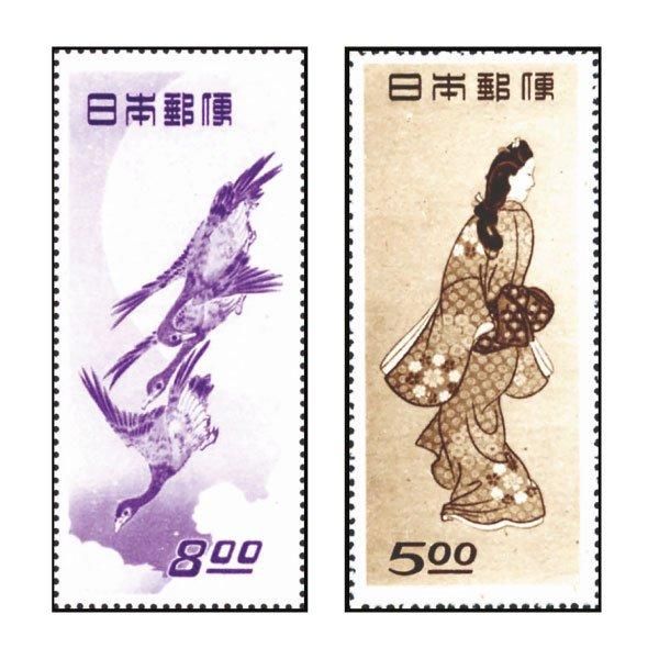 見返り美人」「月に雁」未使用品2枚セット ー 三宝堂オンラインショップ