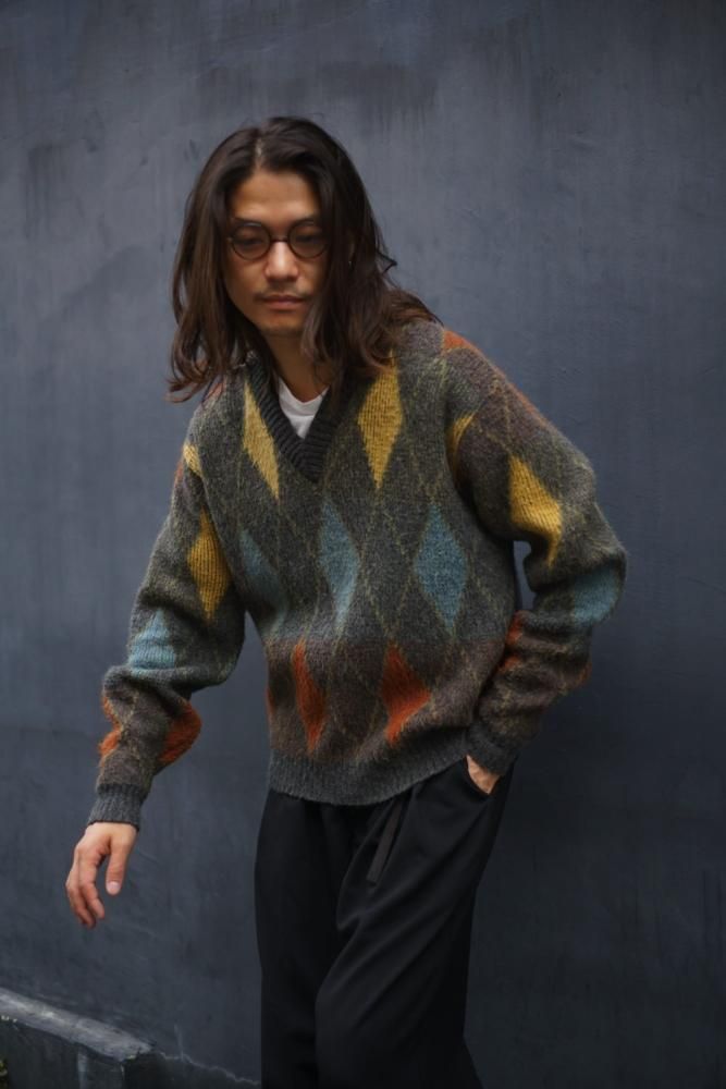 Revere】ヴィンテージ モヘアウール Vネック ニット【1960's-】Vintage