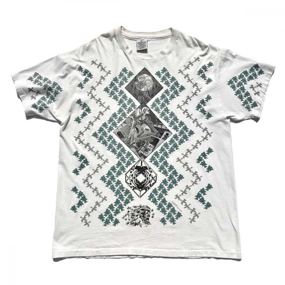 MC エッシャー ヴィンテージ T シャツ【M.C Escher ANDAZIA】【1990s