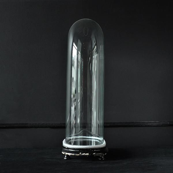 アンティーク 楕円ガラスドームH49.5cm/フランスアンティーク雑貨