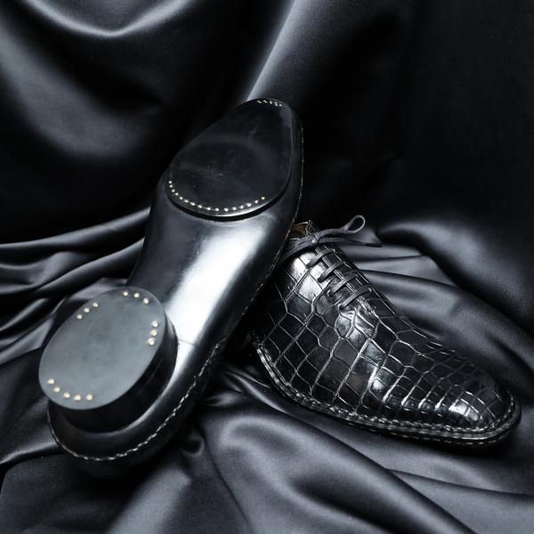 クロコダイル クウジュ セリエ ドレスシューズ - クロコダイル・ワニ革