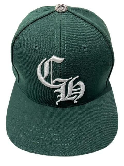 CHROME HEARTSクロムハーツCHベースボールキャップ dark green- 夜型