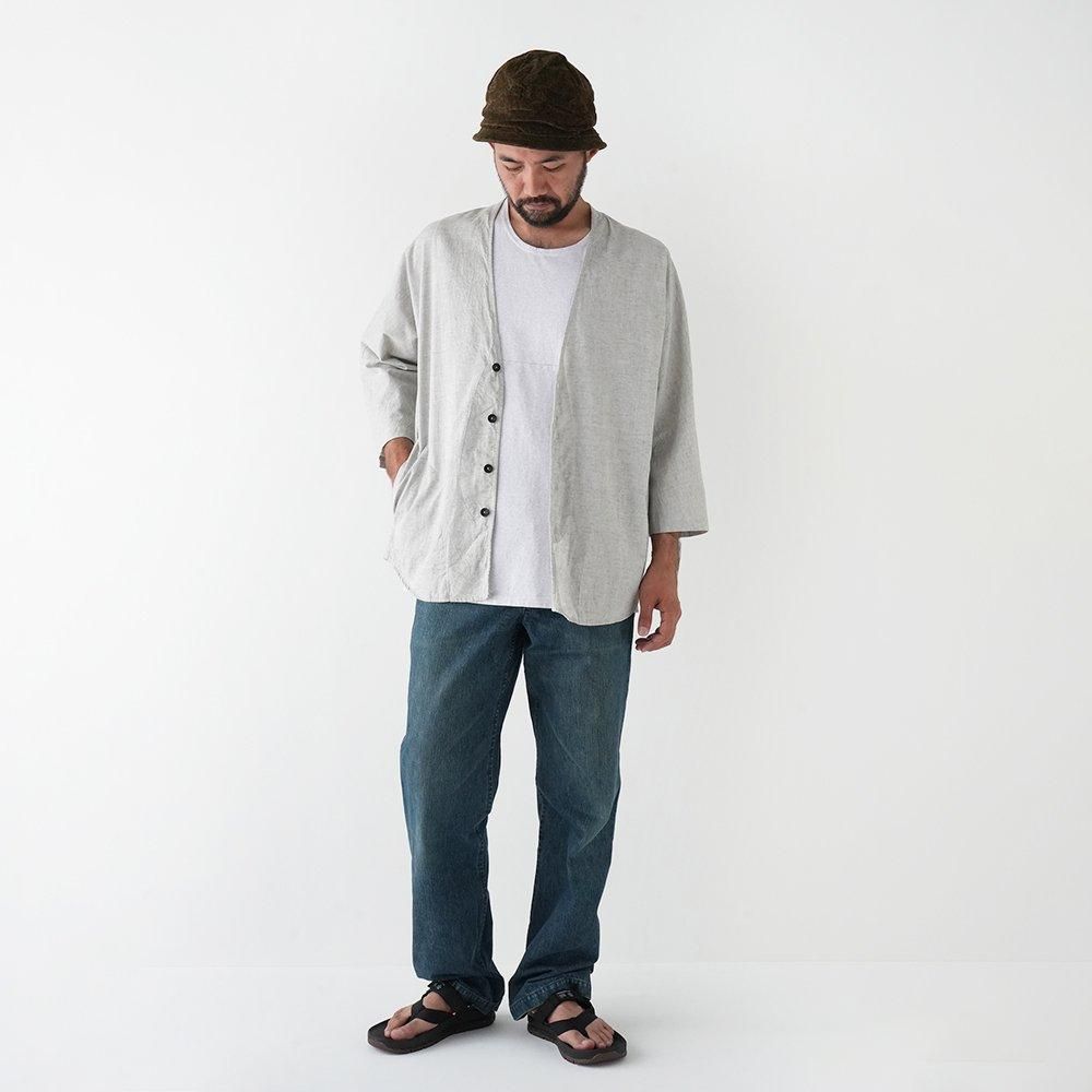 remilla ( レミーラ ) ドルマンダボ八分シャツ ( ホワイト杢 ) R241205