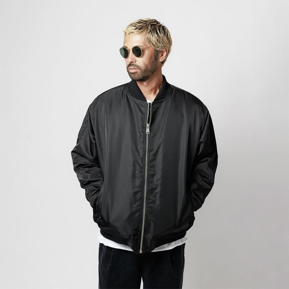 WAX ( ワックス ) ジャケット BOMBER JACKET ( BLACK ) WX-0467 - JAU