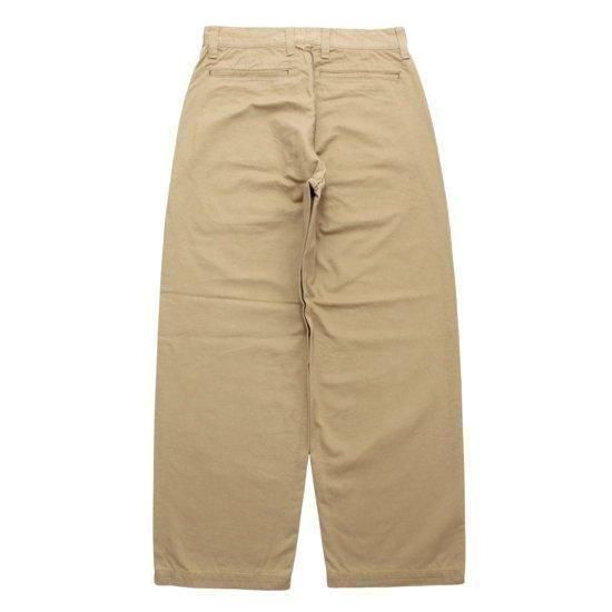 CRANK PROJECTS 綿チノファットパンツ (ベージュ)(太パン)