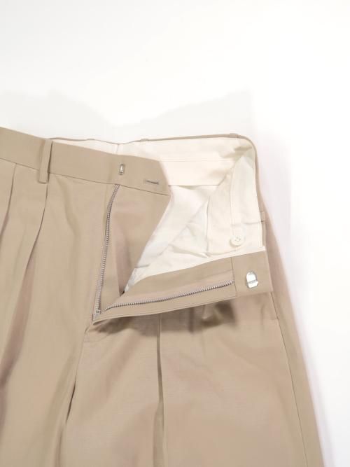 Scye BASICS サンホアキンコットンチノ クロップドワイドパンツ