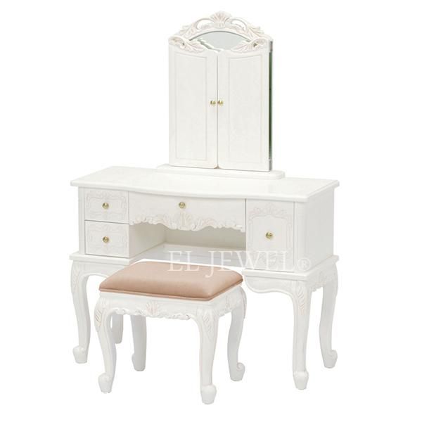 セール！】【Violetta】キュートな姫家具♪ドレッサーセット・ホワイト