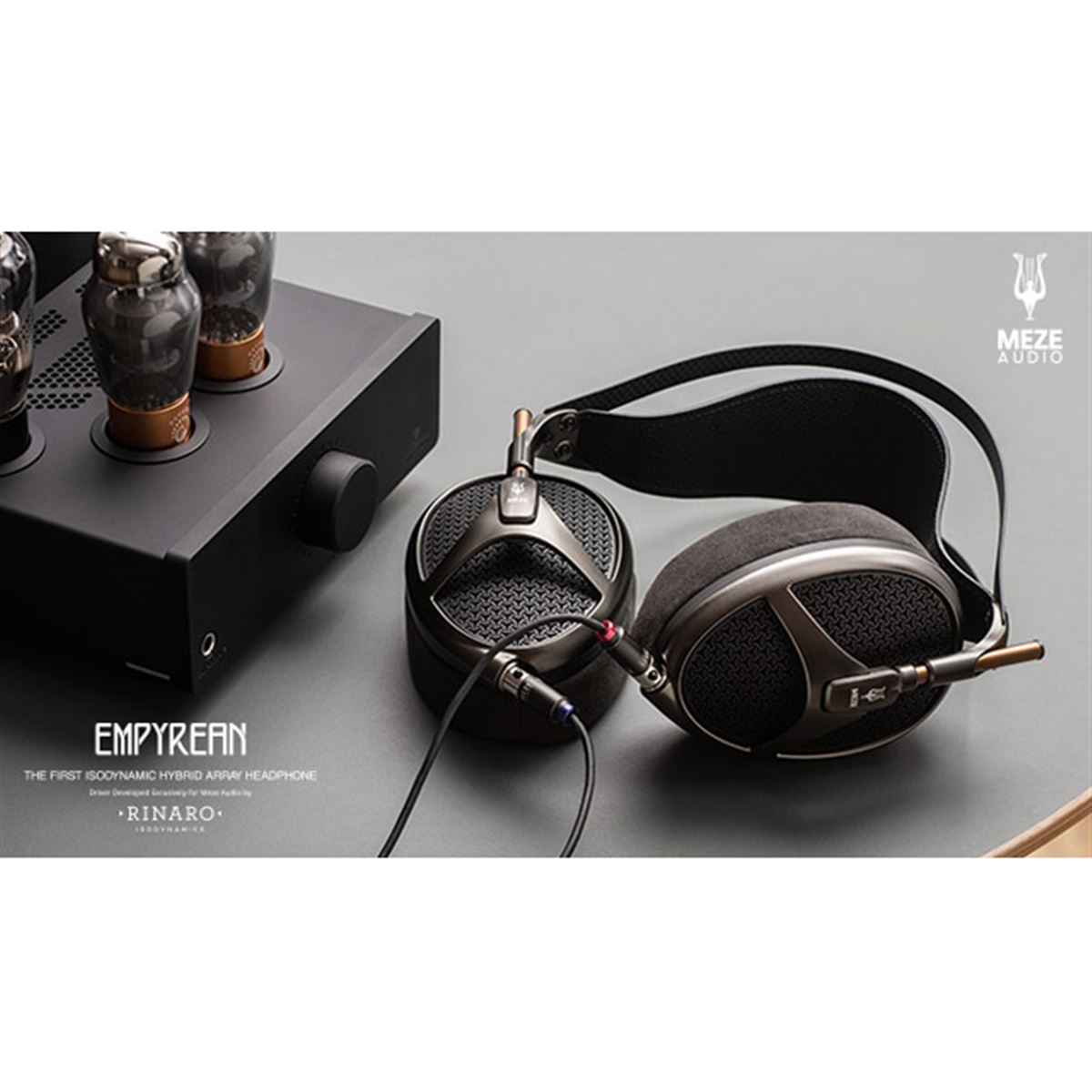 Meze Audio、平面磁界駆動型ハイブリッドデュアルコイルヘッドホン