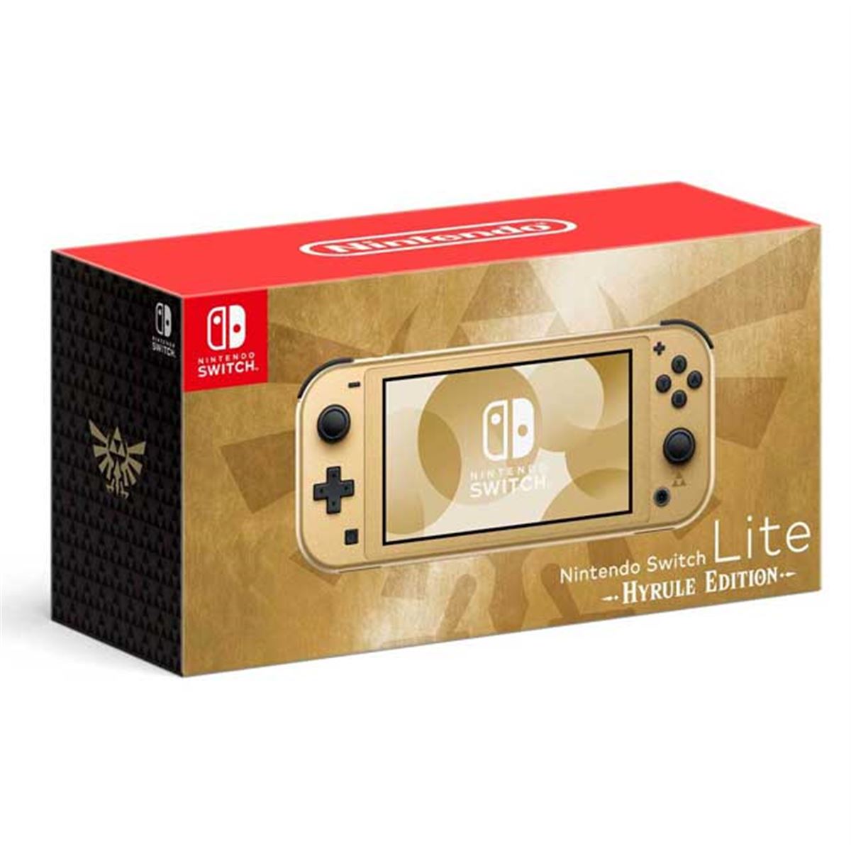 ゼルダ」ファン必見、ハイラルの紋章を描いたゴールドボディの「Switch