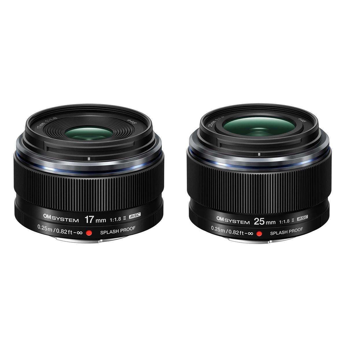 OMデジタル、IPX1防滴性能を備えた単焦点レンズ「17mm F1.8 II」「25mm