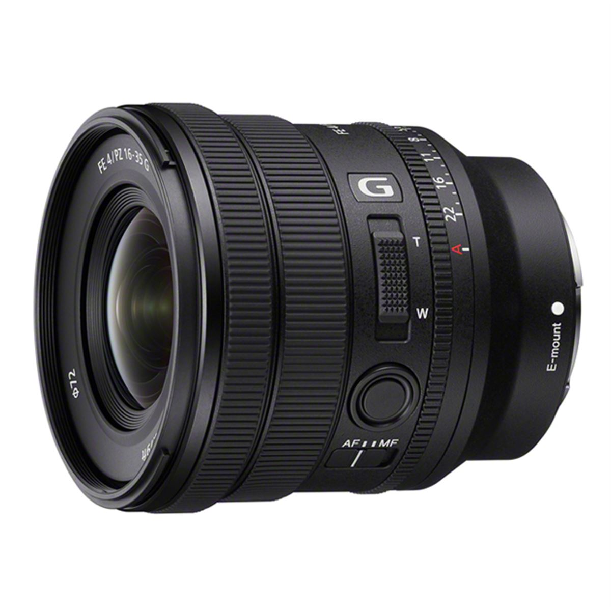 ソニー、重さ約353gの広角パワーズームGレンズ「FE PZ 16-35mm F4 G