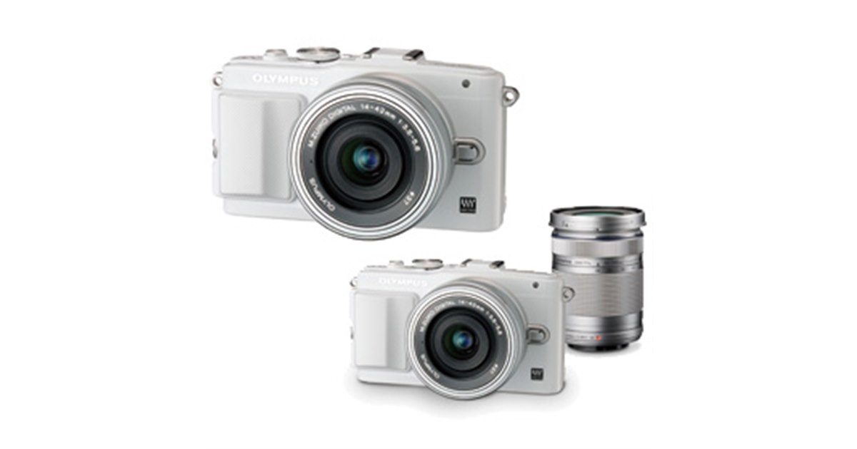 オリンパス、「PEN Lite E-PL6」の薄型電動ズーム同梱レンズキット