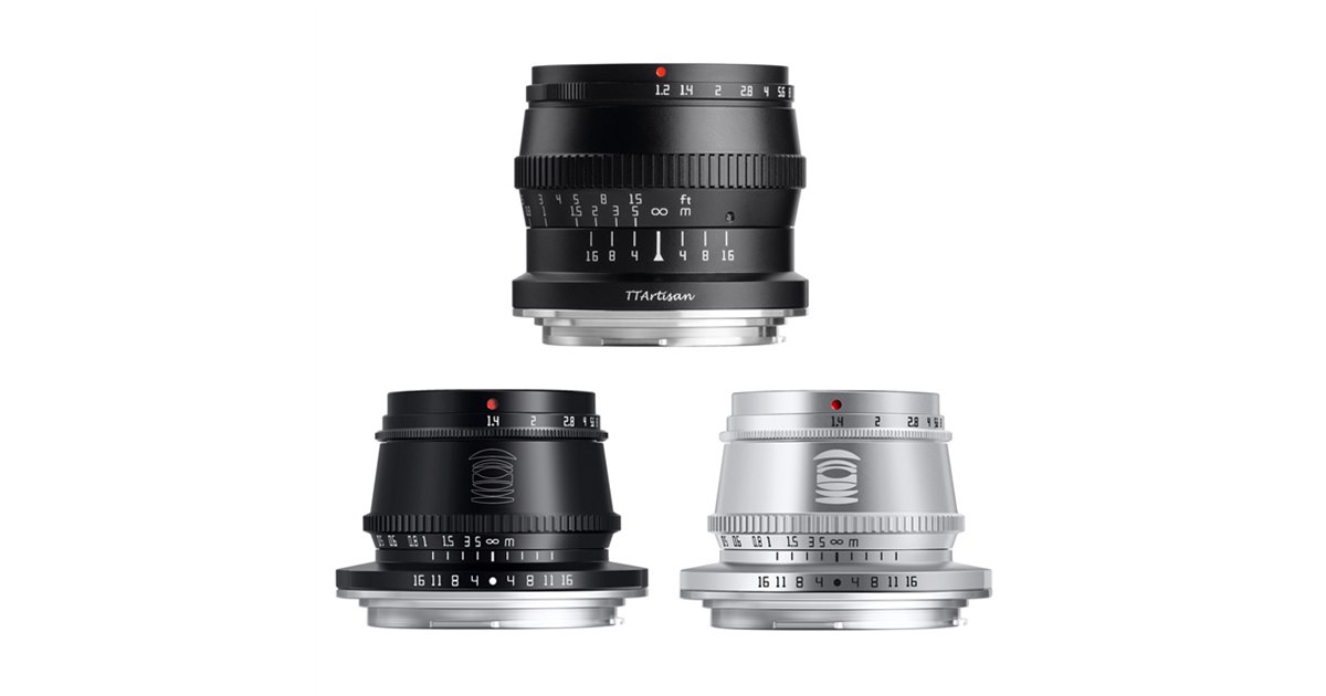 TTArtisan、APS-C単焦点レンズ「50mm f/1.2 C」「35mm f/1.4 C」に