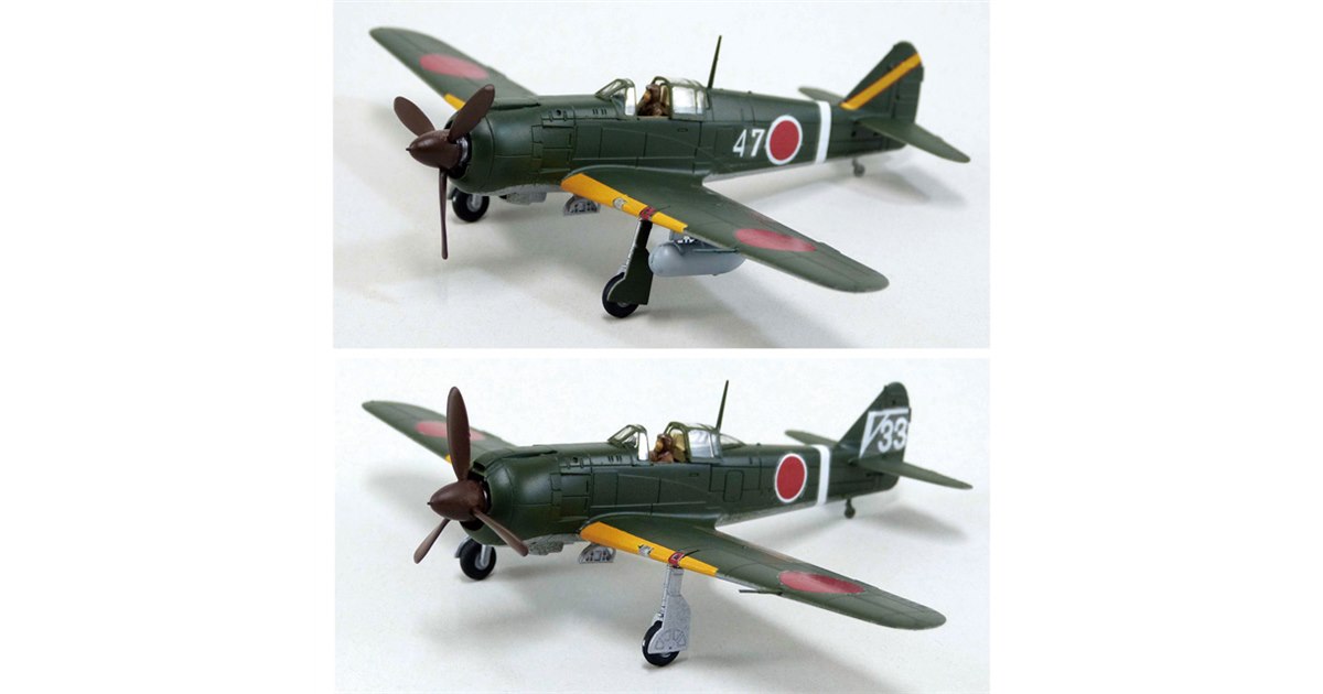 AOSHIMA、風防を装備した五式戦闘機2種を1/72スケールでキット化