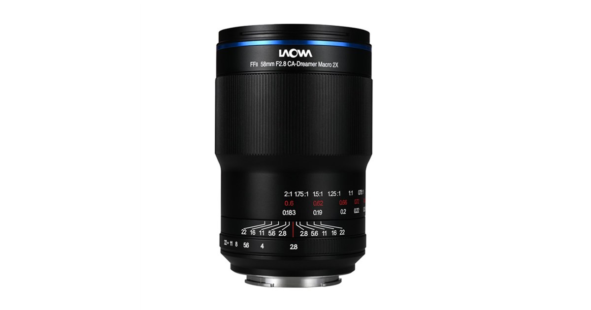 LAOWA、40.9度の画角を実現したマクロレンズ「58mm F2.8 2x Ultra