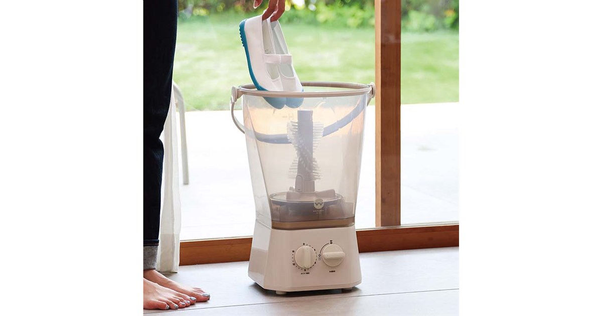 シービージャパン、靴洗い・分け洗いができるバケツ型洗濯機