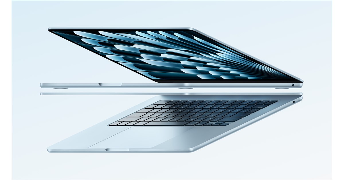 アップルがM4チップ搭載の新型「MacBook Air」発表、新色スカイブルー