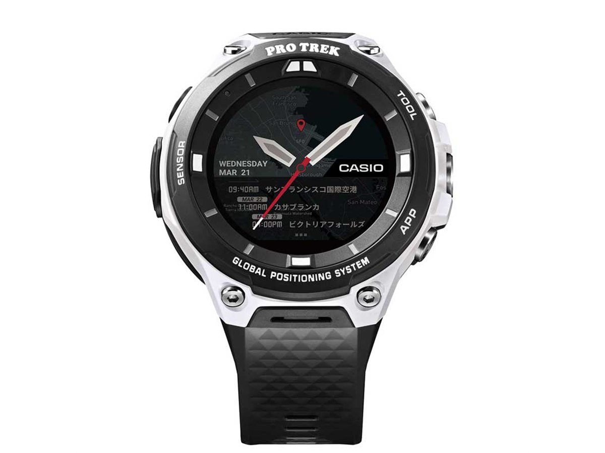 カシオ、スマートウォッチ「WSD-F20」に蛍石をイメージした限定カラー