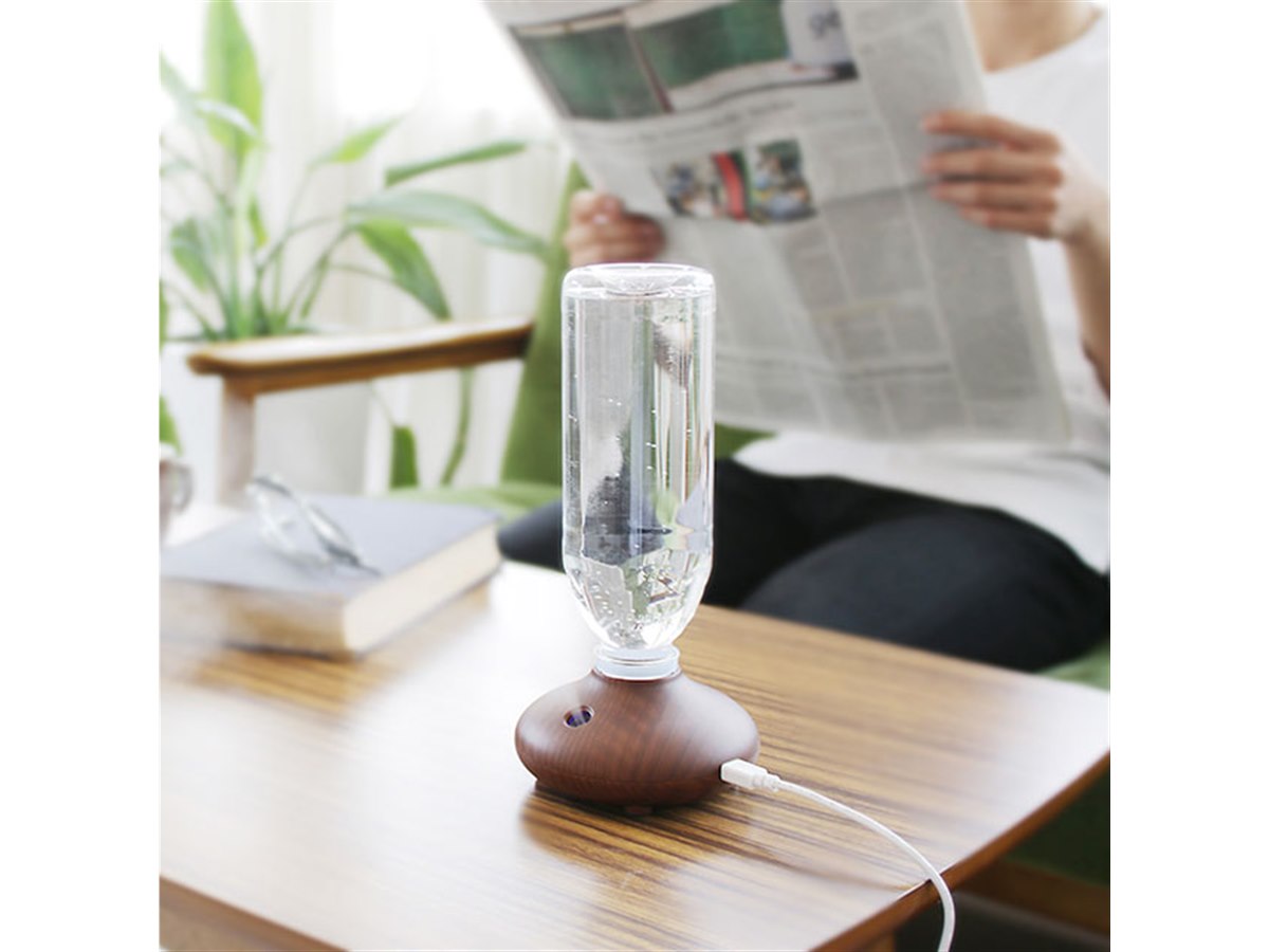 阪和、コンパクトなペットボトル式加湿器「-wood- PR-HF017」 - 価格.com