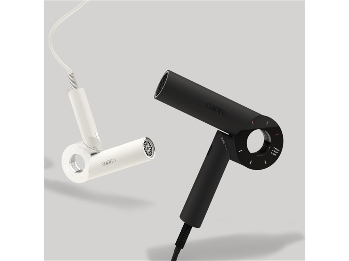 cadre、大風量2.2m3/分で重さ約380gのヘアドライヤー「cadre hair