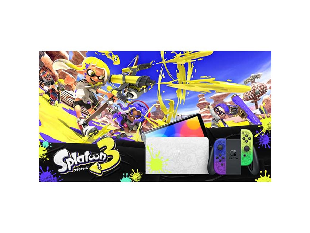 スプラトゥーン3」デザインのNintendo Switchが発売開始、ソフト発売は