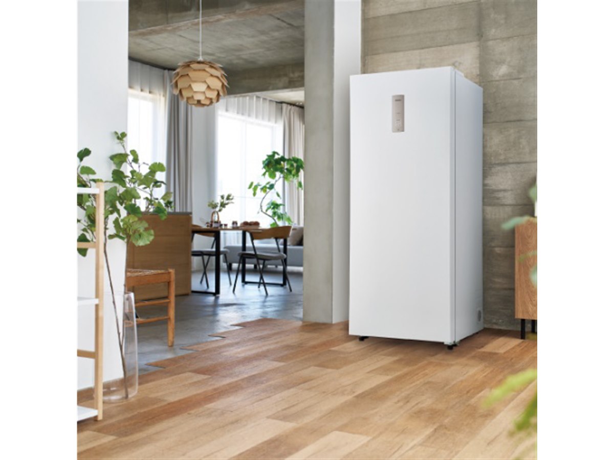 ハイアール、386Lで国内最大容量をうたう家庭用前開き式冷凍庫「JF