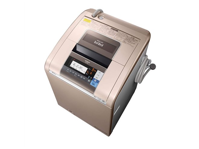 日立、10kgを39分で洗濯するタテ型洗濯乾燥機「ビートウォッシュ」など