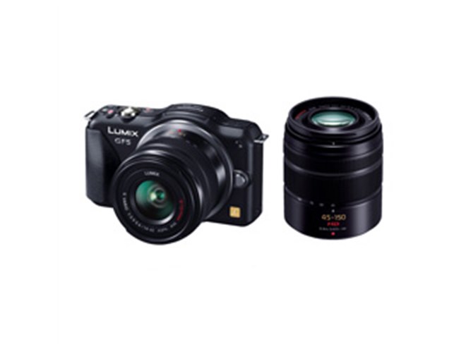 パナソニック、「LUMIX GF5」に新型の標準ズームをセットにしたダブル