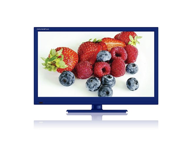 STAYER、レッド/ブルー/ホワイトの3色を用意した24V型液晶テレビ