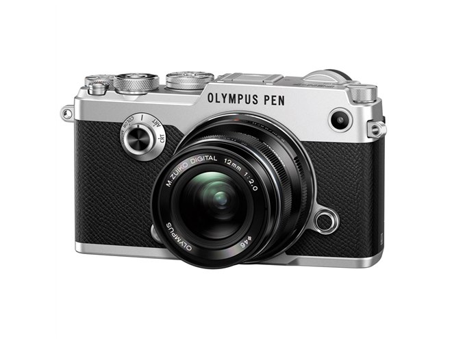 オリンパス、フィルムカメラのようなEVF内蔵ミラーレス「OLYMPUS PEN-F