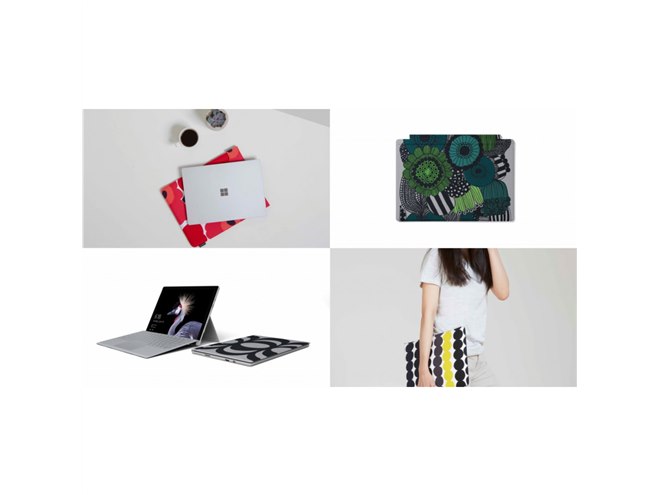 マイクロソフト、「マリメッコ」コラボのSurface用スリーブとタイプ