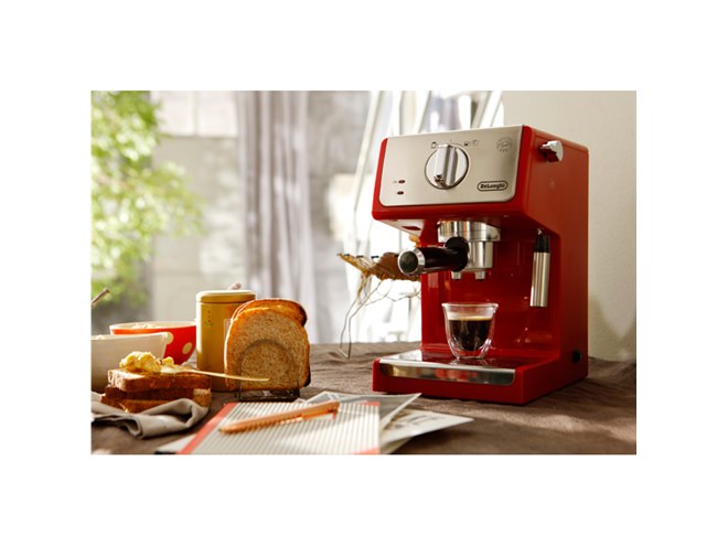 デロンギ、ミルク泡立て用フロッサー付きエスプレッソ・カプチーノ