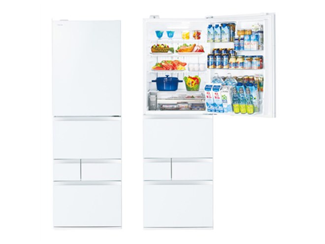 東芝、スリム幅60cmで大容量465Lの冷凍冷蔵庫「VEGETA」新モデル