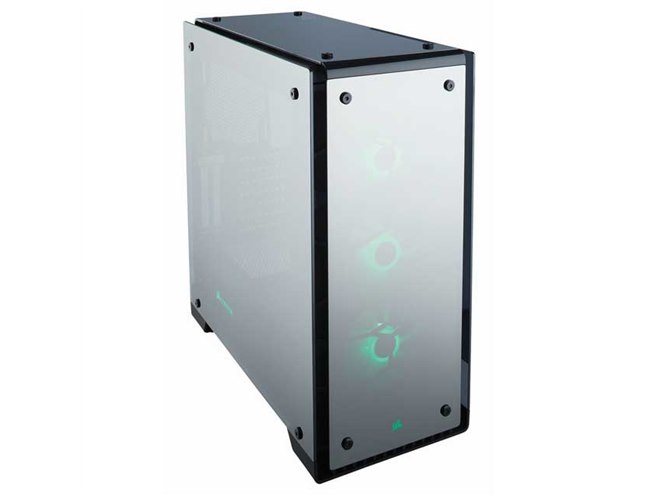 Corsair、鏡面仕上げで4面強化ガラスパネル搭載のミドルタワーケース