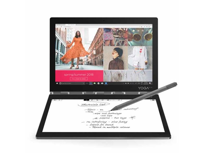 レノボ、10.8型液晶＆E-inkのデュアルディスプレイ2in1「Yoga Book