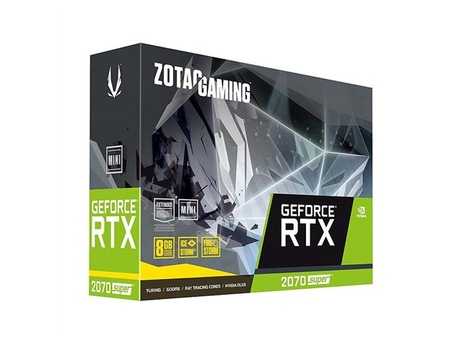 ZOTAC、省スペースな「GeForce RTX 2070 SUPER」搭載ビデオカード
