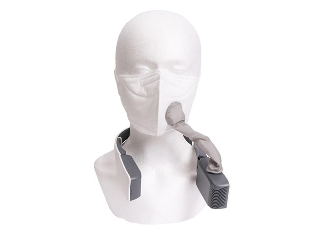 ダイレクトにマスクへ空気を流せる「パーソナル空気清浄機」が発売