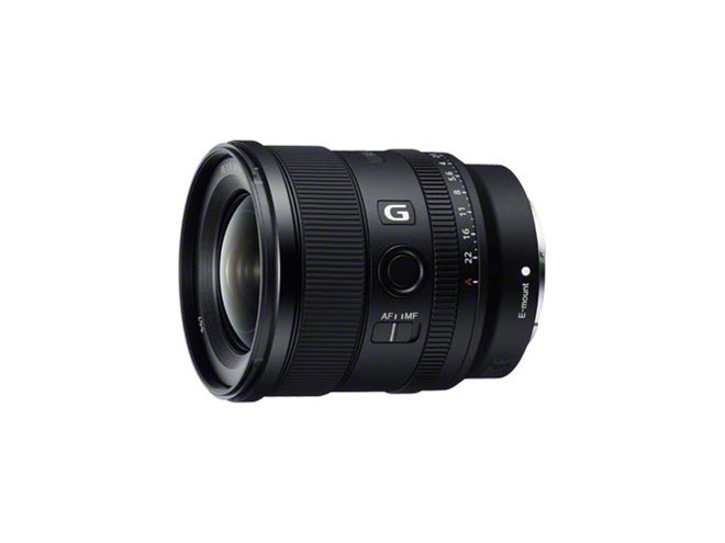 ソニー、フルサイズ対応の大口径超広角レンズ「FE 20mm F1.8 G