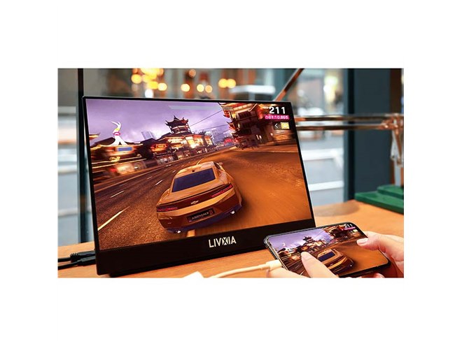 LIVXIA、タッチ操作に対応した15.6型モバイルディスプレイ「LX156TSL